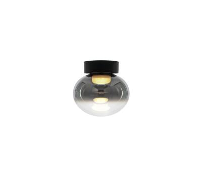 VK LEADING LIGHT VK/04686/CE/B-SG/W/20 IORI 5W 3000K BLACK/SMOKED CEILING LAMP