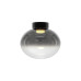VK LEADING LIGHT VK/04686/CE/B-SG/W/30 IORI 8W 3000K BLACK/SMOKED CEILING LAMP