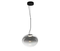 VK LEADING LIGHT VK/04686/PE/B-SG/W/30 IORI 8W 3000K BLACK/SMOKED PENDANT LAMP