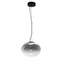 VK LEADING LIGHT VK/04686/PE/B-SG/W/30 IORI 8W 3000K BLACK/SMOKED PENDANT LAMP VK LEADING LIGHT VK/04686/PE/B-SG/W/30 IORI 8W 3000K BLACK/SMOKED PENDANT LAMP