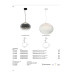 VK LEADING LIGHT VK/04686/PE/W-W/W/30 IORI 8W 3000K WHITE/OPAL PENDANT LAMP VK LEADING LIGHT VK/04686/PE/W-W/W/30 IORI 8W 3000K WHITE/OPAL PENDANT LAMP