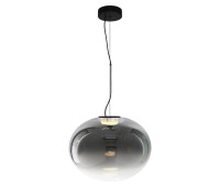 VK LEADING LIGHT VK/04686/PE/B-SG/W/40 IORI 11W 3000K BLACK/SMOKED PENDANT LAMP