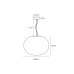 VK LEADING LIGHT VK/04686/PE/B-SG/W/50 IORI 15W 3000K BLACK/SMOKED PENDANT LAMP VK LEADING LIGHT VK/04686/PE/B-SG/W/50 IORI 15W 3000K BLACK/SMOKED PENDANT LAMP
