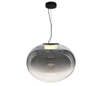VK LEADING LIGHT VK/04686/PE/B-SG/W/50 IORI 15W 3000K BLACK/SMOKED PENDANT LAMP