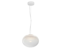VK LEADING LIGHT VK/04686/PE/W-W/W/30 IORI 8W 3000K WHITE/OPAL PENDANT LAMP