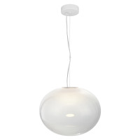 VK LEADING LIGHT VK/04686/PE/W-W/W/40 IORI 11W 3000K WHITE/OPAL PENDANT LAMP VK LEADING LIGHT VK/04686/PE/W-W/W/40 IORI 11W 3000K WHITE/OPAL PENDANT LAMP