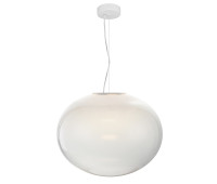 VK LEADING LIGHT VK/04686/PE/W-W/W/50 IORI 15W 3000K WHITE/OPAL PENDANT LAMP