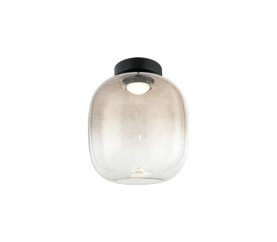 VK LEADING LIGHT VK/04687/CE/B-SG/W/24 IORI 8W 3000K BLACK/SMOKED CEILING LAMP VK LEADING LIGHT VK/04687/CE/B-SG/W/24 IORI 8W 3000K BLACK/SMOKED CEILING LAMP