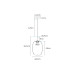VK LEADING LIGHT VK/04687/PE/B-SG/W/20 IORI 8W 3000K BLACK/SMOKED PENDANT LAMP VK LEADING LIGHT VK/04687/PE/B-SG/W/20 IORI 8W 3000K BLACK/SMOKED PENDANT LAMP