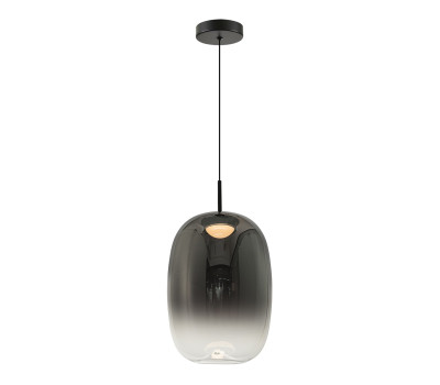 VK LEADING LIGHT VK/04687/PE/B-SG/W/20 IORI 8W 3000K BLACK/SMOKED PENDANT LAMP VK LEADING LIGHT VK/04687/PE/B-SG/W/20 IORI 8W 3000K BLACK/SMOKED PENDANT LAMP