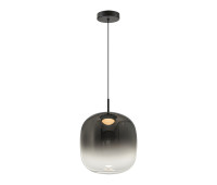 VK LEADING LIGHT VK/04687/PE/B-SG/W/24 IORI 8W 3000K BLACK/SMOKED PENDANT LAMP