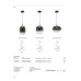 VK LEADING LIGHT VK/04687/PE/B-SG/W/24 IORI 8W 3000K BLACK/SMOKED PENDANT LAMP VK LEADING LIGHT VK/04687/PE/B-SG/W/24 IORI 8W 3000K BLACK/SMOKED PENDANT LAMP