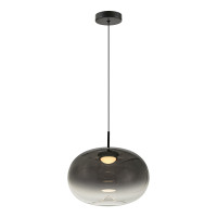 VK LEADING LIGHT VK/04687/PE/B-SG/W/28 IORI 8W 3000K BLACK/SMOKED PENDANT LAMP VK LEADING LIGHT VK/04687/PE/B-SG/W/28 IORI 8W 3000K BLACK/SMOKED PENDANT LAMP