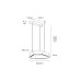 VK LEADING LIGHT VK/04689/PE/D/B/W/40 ARIA 40W 3000K BLACK PENDANT LAMP VK LEADING LIGHT VK/04689/PE/D/B/W/40 ARIA 40W 3000K BLACK PENDANT LAMP