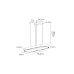 VK LEADING LIGHT VK/04690/PE/D/B/W/90 ARIA 80W 3000K BLACK PENDANT LAMP VK LEADING LIGHT VK/04690/PE/D/B/W/90 ARIA 80W 3000K BLACK PENDANT LAMP