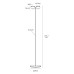 LED лампион VK LEADING LIGHT VK/04692/B/W AURA 20W 3000K BLACK FLOOR LAMP LED лампион VK LEADING LIGHT VK/04692/B/W AURA 20W 3000K BLACK FLOOR LAMP