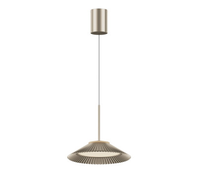 VK LEADING LIGHT VK/04693/PE/D/CG/W AMELIE 18W 3000K CHAMPAGNE GOLD PENDANT LAMP
