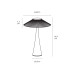 VK LEADING LIGHT VK/04695/CG/W AMELIE 18W 3000K CHAMPAGNE GOLD TABLE LAMP VK LEADING LIGHT VK/04695/CG/W AMELIE 18W 3000K CHAMPAGNE GOLD TABLE LAMP
