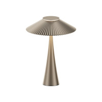 VK LEADING LIGHT VK/04695/CG/W AMELIE 18W 3000K CHAMPAGNE GOLD TABLE LAMP