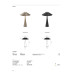 VK LEADING LIGHT VK/04695/CG/W AMELIE 18W 3000K CHAMPAGNE GOLD TABLE LAMP VK LEADING LIGHT VK/04695/CG/W AMELIE 18W 3000K CHAMPAGNE GOLD TABLE LAMP