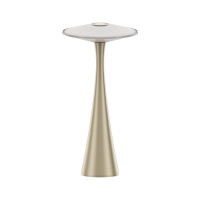 VK LEADING LIGHT VK/04697/W/W SORA 10W 3000K CHAMPAGNE GOLD/WHITE TABLE LAMP