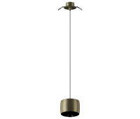 LED пендел за вграждане VK LEADING LIGHT VK/04698/PE/D/BS/W AURA 10W 3000K BRONZE RECESSED PENDANT LAMP