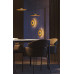 VK LEADING LIGHT VK/04701/WA/D/B-G/W ELISE 8W 3000K BLACK/CHAMPAGNE GOLD WALL LAMP
