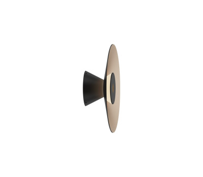 VK LEADING LIGHT VK/04701/WA/D/B-G/W ELISE 8W 3000K BLACK/CHAMPAGNE GOLD WALL LAMP