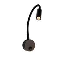 VK LEADING LIGHT VK/04702/B/W JAK 3W 3000K BLACK WALL LAMP VK LEADING LIGHT VK/04702/B/W JAK 3W 3000K BLACK WALL LAMP