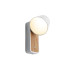 VK LEADING LIGHT VK/04704/LW-W/W NOVEL 6W 3000K WHITE/WOOD WALL LAMP VK LEADING LIGHT VK/04704/LW-W/W NOVEL 6W 3000K WHITE/WOOD WALL LAMP