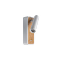 VK LEADING LIGHT VK/04705/LW-W/W NOVEL 3W 3000K WHITE/WOOD WALL LAMP VK LEADING LIGHT VK/04705/LW-W/W NOVEL 3W 3000K WHITE/WOOD WALL LAMP