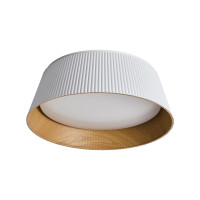 VK LEADING LIGHT VK/04707/CE/D/W/W AELIA 30W 3000K WHITE/WOOD GRAIN CEILING LAMP VK LEADING LIGHT VK/04707/CE/D/W/W AELIA 30W 3000K WHITE/WOOD GRAIN CEILING LAMP