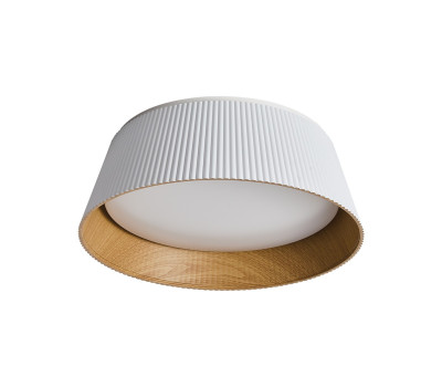 VK LEADING LIGHT VK/04707/CE/D/W/W AELIA 30W 3000K WHITE/WOOD GRAIN CEILING LAMP VK LEADING LIGHT VK/04707/CE/D/W/W AELIA 30W 3000K WHITE/WOOD GRAIN CEILING LAMP