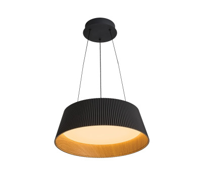 LED пендел VK LEADING LIGHT VK/04707/PE/D/B/W AELIA 30W 3000K BLACK/WOOD GRAIN PENDANT LAMP LED пендел VK LEADING LIGHT VK/04707/PE/D/B/W AELIA 30W 3000K BLACK/WOOD GRAIN PENDANT LAMP