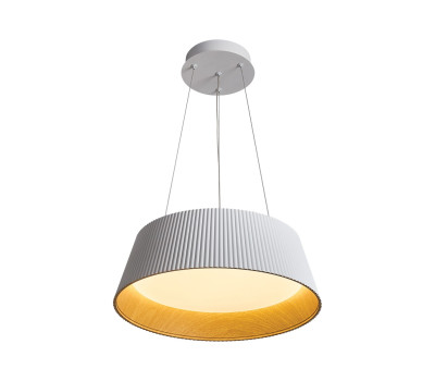 LED пендел VK LEADING LIGHT VK/04707/PE/D/W/W AELIA 30W 3000K WHITE/WOOD GRAIN PENDANT LAMP LED пендел VK LEADING LIGHT VK/04707/PE/D/W/W AELIA 30W 3000K WHITE/WOOD GRAIN PENDANT LAMP