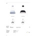VK LEADING LIGHT VK/04708/PE/D/B/W AELIA 30W 3000K BLACK PENDANT LAMP VK LEADING LIGHT VK/04708/PE/D/B/W AELIA 30W 3000K BLACK PENDANT LAMP