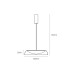 LED пендел VK LEADING LIGHT VK/04709/PE/D/RB/W ENYA 40W 3000K BROWN PENDANT LAMP LED пендел VK LEADING LIGHT VK/04709/PE/D/RB/W ENYA 40W 3000K BROWN PENDANT LAMP