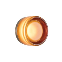 VK LEADING LIGHT VK/04712/WA/D/A/W GLACE 5W 3000K AMBER WALL LAMP VK LEADING LIGHT VK/04712/WA/D/A/W GLACE 5W 3000K AMBER WALL LAMP