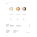 VK LEADING LIGHT VK/04712/WA/D/A/W GLACE 5W 3000K AMBER WALL LAMP VK LEADING LIGHT VK/04712/WA/D/A/W GLACE 5W 3000K AMBER WALL LAMP