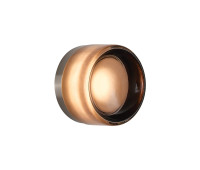 VK LEADING LIGHT VK/04712/WA/D/SG/W GLACE 5W 3000K SMOKED GREY WALL LAMP