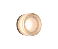 VK LEADING LIGHT VK/04712/WA/D/TR/W GLACE 5W 3000K TRANSPARENT WALL LAMP