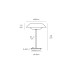 VK LEADING LIGHT VK/04713/TL/BS/W MIRA 8W 3000K MATT BRASS TABLE LAMP VK LEADING LIGHT VK/04713/TL/BS/W MIRA 8W 3000K MATT BRASS TABLE LAMP