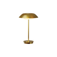 VK LEADING LIGHT VK/04713/TL/BS/W MIRA 8W 3000K MATT BRASS TABLE LAMP