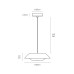 LED пендел VK LEADING LIGHT VK/04714/PE/BS/W MIRA 4W 3000K MATT BRASS PENDANT LAMP