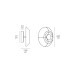 LED аплик VK LEADING LIGHT VK/04714/WA/BS/W MIRA 4W 3000K MATT BRASS WALL LAMP