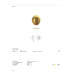 LED аплик VK LEADING LIGHT VK/04714/WA/BS/W MIRA 4W 3000K MATT BRASS WALL LAMP