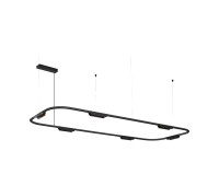 VK LEADING LIGHT VK/04715/PE/D/B/W/163 CORE 38W 3000K BLACK PENDANT LAMP