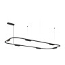 VK LEADING LIGHT VK/04715/PE/D/B/W/163 CORE 38W 3000K BLACK PENDANT LAMP