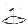 VK LEADING LIGHT VK/04715/PE/D/B/W/63 CORE 25W 3000K BLACK PENDANT LAMP