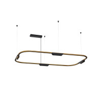 VK LEADING LIGHT VK/04715/PE/D/GDB/W/113 CORE 25W 3000K GOLD/BLACK PENDANT LAMP